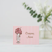 Carte de visite de soda à la crème glacée (Debout devant)