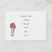 Carte de visite de soda à la crème glacée (Dos)