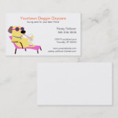 Carte de visite de soin de jour de chienchien (Devant / Derrière)