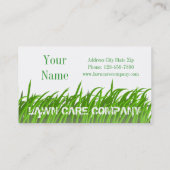 Carte de visite de soin de pelouse (Dos)