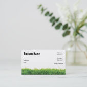 Carte de visite de soin de pelouse (Debout devant)