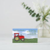 Carte de visite de soin de pelouse (Debout devant)