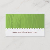 Carte de visite de soin de pelouse (Dos)