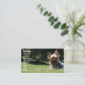 Carte de visite de soin des animaux familiers (Debout devant)