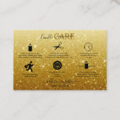 Carte de visite de soins aux bougies de Parties sc (Devant)