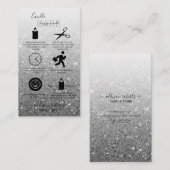 Carte de visite de soins aux bougies modernes en a (Devant / Derrière)