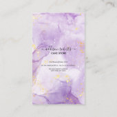 Carte de visite de soins de gâteau esthétique viol (Dos)