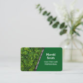Carte de visite de soins de pelouse (Debout devant)