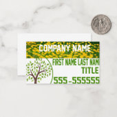 Carte de visite de soins de pelouse (Devant/Arrière en situation)