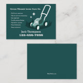 Carte de visite de soins de pelouse (Devant / Derrière)