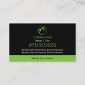 Carte de visite de soins de pelouse (Dos)