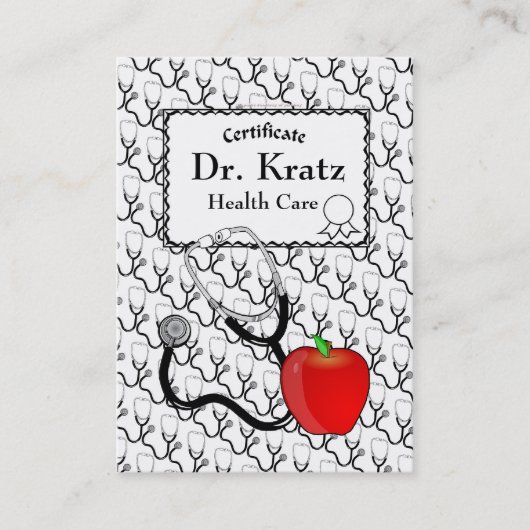 Carte de visite de soins de santé Médicale (Devant)