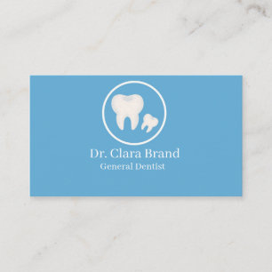 Carte de visite de soins dentaires minimaliste mod