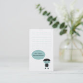 Carte de visite de soins dentaires pédiatriques mo (Debout devant)