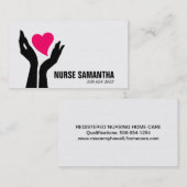 Carte de visite de soins en maison de retraite (Devant / Derrière)