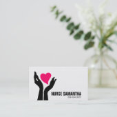 Carte de visite de soins en maison de retraite (Debout devant)