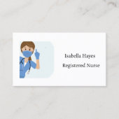 Carte de visite de soins infirmiers (Devant)