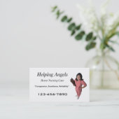 Carte de visite de soins infirmiers à domicile (Debout devant)