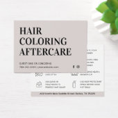 Carte de visite de soins postérieurs à la colorati (Bureau)