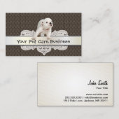 Carte de visite de soins pour animaux (Devant / Derrière)