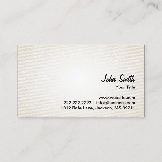 Carte de visite de soins pour animaux (Dos)