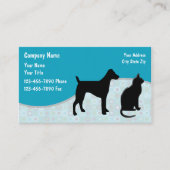 Carte de visite de soins pour animaux (Devant)