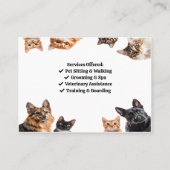 Carte de visite de soins pour animaux - Cadre pour (Dos)