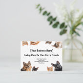 Carte de visite de soins pour animaux - Cadre pour (Debout devant)