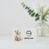 Carte de visite de soins pour animaux de compagnie (Debout devant)