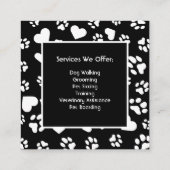 Carte de visite de soins pour animaux de compagnie (Dos)