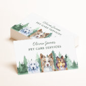 Carte de visite de soins pour animaux de compagnie