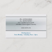 carte de visite de soins pour animaux domestiques (Dos)