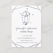 Carte de visite de soins pour bijoux Dark Grey (Devant)