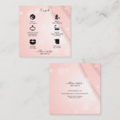 Carte de visite de soins pour bijoux esthétiques r (Devant / Derrière)