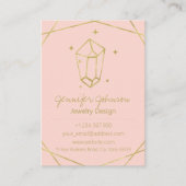 Carte de visite de soins pour bijoux géométriques (Devant)