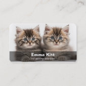 Carte de visite de soins pour chats (Devant)
