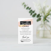 Carte de visite de soins Tumbler moderne (Debout devant)