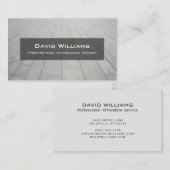 Carte de visite de sol professionnel et de chaudiè (Devant / Derrière)