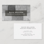 Carte de visite de sol professionnel et de chaudiè (Devant / Derrière)