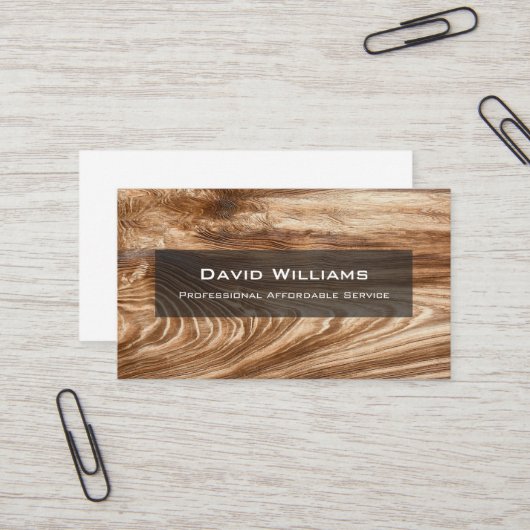 Carte de visite de sol professionnel et de chaudiè (Devant/Arrière en situation)