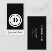 CARTE DE VISITE DE SOLIDE DE BOIS D'ÉBÈNE DE (Devant / Derrière)