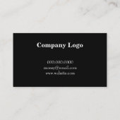 CARTE DE VISITE DE SOLIDE DE BOIS D'ÉBÈNE DE (Dos)