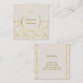 Carte de visite de solutions de style Golden Lines (Devant / Derrière)