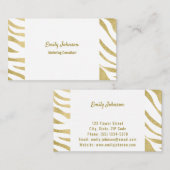 Carte de visite de solutions de style sophistiqué (Devant / Derrière)