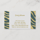 Carte de visite de solutions de style sophistiqué (Dos)