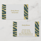 Carte de visite de solutions de style sophistiqué (Devant / Derrière)