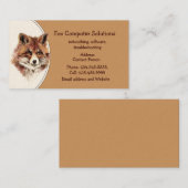 Carte de visite de solutions informatiques Fox per (Devant / Derrière)