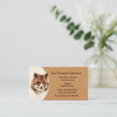 Carte de visite de solutions informatiques Fox per (Debout devant)
