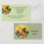 Carte de visite de solutions informatiques Fox per (Devant / Derrière)