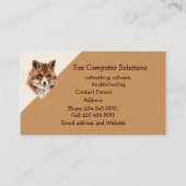 Carte de visite de solutions informatiques Fox per (Devant)